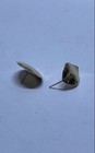 14K Yellow Gold Mismatched Earrings Scrap Jewelry Lot Hammered Disc & Leaf — photo 3