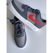 Nike Air Force 1 Grey Team Orange Boys 5.5Y / UK 5 NIB