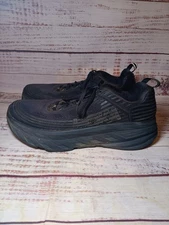 HOKA One One Bondi 6 Triple Black 1019269 BBLC Marathon Running Shoes Mens 11 