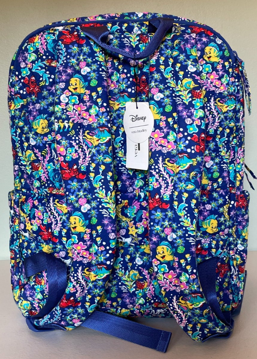 Vera Bradley DISNEY Essential Large Backpack ARIEL FLORAL  display picture 1