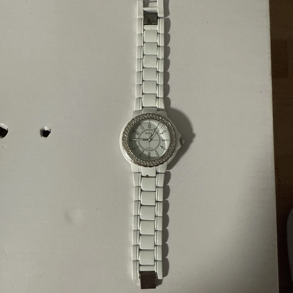 Reloj Pulsera Retro Cuarzo Chisme Blanco Foto 2 de 3