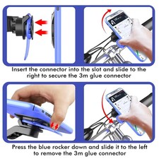360 Rotatable Bike Motorcycle Phone Holder Stand Secure Mount Bracket