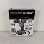 Genesis GLCD2038A 20V Lithium-Ion 3/8" Cordless Drill/Driver Kit