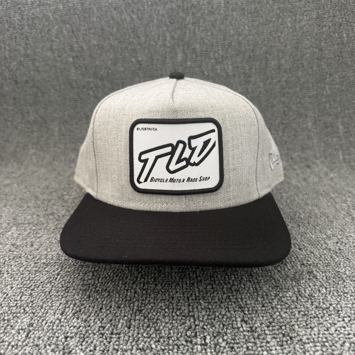 Troy Lee Designs TLD Race Shop New Era 9FIFTY Snapback Hat Grey Black OSFM
