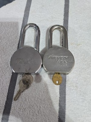 Set Of 2 Locks American Lock ZFI SERIE 700, & HARDENED TRI-HOME Great Condition 