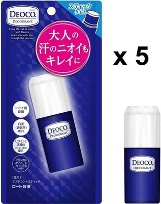 DEOCO Deodorant Lactone Sweet Floral Scent Roll-on Japan 30mL x 5sets