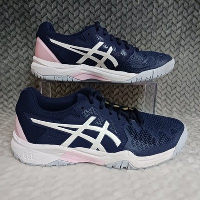 Asics Gel Resolution 8 GS Youth Tennis Sneakers Shoes Peacoat Cotton Candy Sz 6