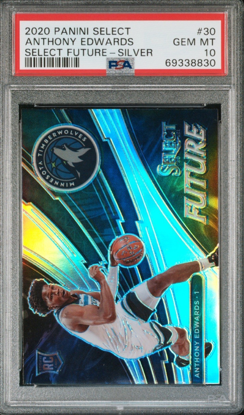 2020-21 Panini Select - Select Future Anthony Edwards #30 Silver Prizm (RC)