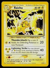 Pokemon Card - Raichu Neo Revelation 21/64 Rare on eBay