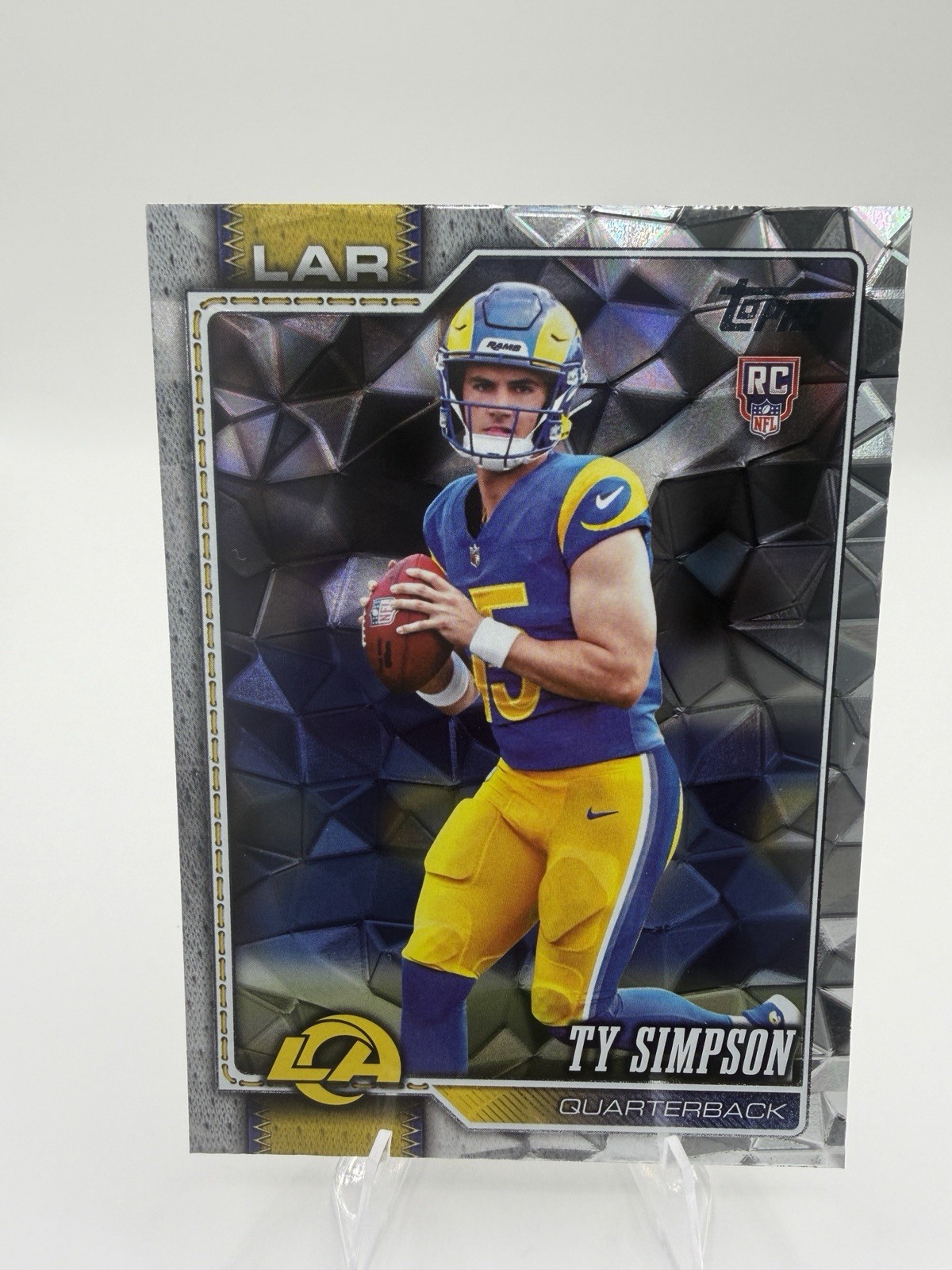 2026 Topps Flagship Ty Simpson Diamante Foil Rookie RC #302 Rams