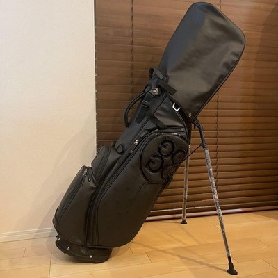 G/FORE/Golf Caddy Bag/Ständer Type/All Black/4way/Luxus Embossed Skull