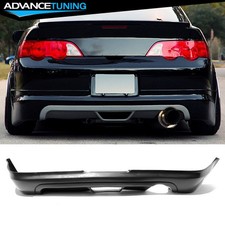 Fits 02-04 Acura Rsx Dc5 Mugen Style Rear Bumper Lip Diffuser Lower Spoiler Pu