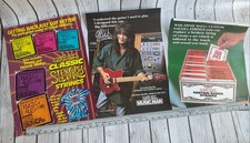 90&rsquo;s PROMO AD POSTER ERNIE BALL GUITAR Music Man 13 x 18&rdquo; Eddie Van Halen Lot 3