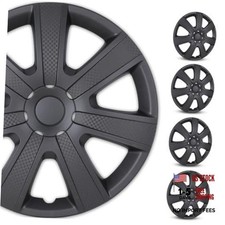 15 Inch Wheel Hubcaps Cover Replacement Rim Cover 15-inch Matte Black Texture
