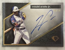 2024 Topps Diamond Icons Ronald Acuna Jr. Auto /10 Braves