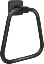 Matte Black Towel Ring Stainless Steel Wall Mounted Bathroom Hand Towel Holder