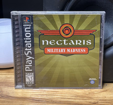 Nectaris Military Madness PlayStation PS1 with Manual Tested Working Black Label