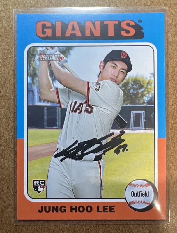 2024 Topps Heritage High Number - 1975 Topps Baseball Jung-Hoo Lee #OB-6 (RC)
