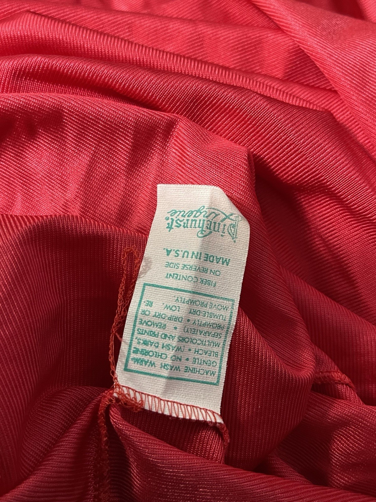 Vintage 60s Pinehurst Peignoir Lingerie Set Red E… - image 22