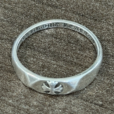 Chrome Hearts Silver Pyramid Plus Ring
