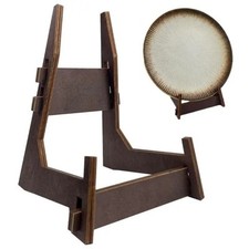 Wood Art Display Stand Picture Frame Decor Plates Book Holder Anti-Slip Supports