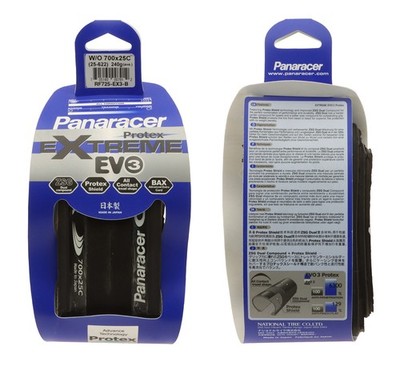 Panaracer Extreme EV3 PT Clincher Tires 700x25c Black/Black Road