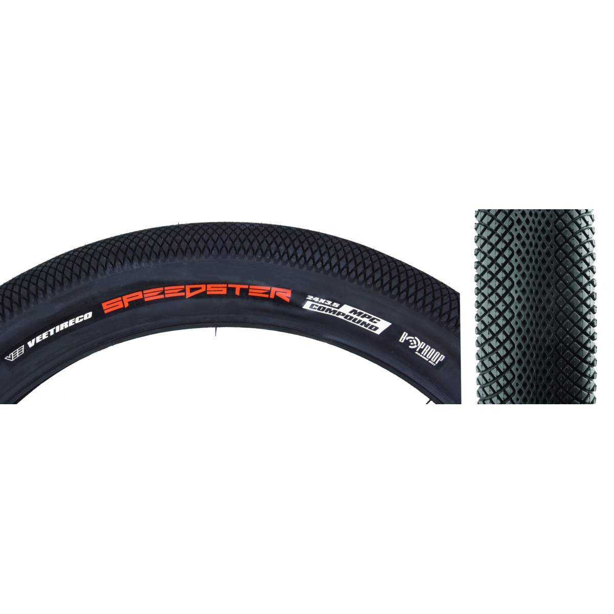 Sunlite 24x35-Inch Wire-Belted Baja Fat Tire for Pavement Sand - Snow 14490₽