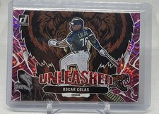 2023 Panini Donruss - Oscar Colas #U-11 Unleashed Pink Fireworks (RC)