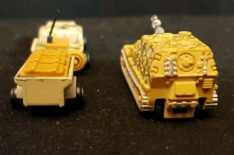 Vintage Diecast Zylmex Jeep W/Trailer T432 + 1990 Micro Machines Galoob Tank - Image 3 of 4