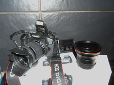 Canon EOS 60D 18.0MP Digital SLR Camera with THREE LENSES EF-S IS 18-55mm Lens 