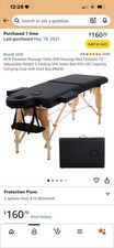 HCB Portable Foldable Massage Table 73" Adjustable Height 450lb Black MT-296