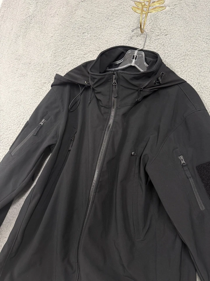Condor Jacket Mens XL Black Summit Soft Shell Hooded Tactical Windproof 602 - Image 3 of 4