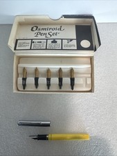 Sheaffer Fountain Pen Osmiroid 5 Nibs All Different In Box No Pen For Osmitoid