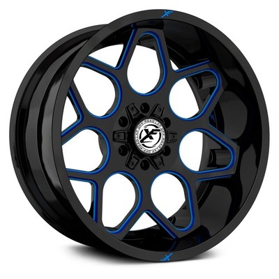 XF Off-Road XF-233 Wheels 20x10 (-12, 8x170, 125.2) Black Rims Set of 4