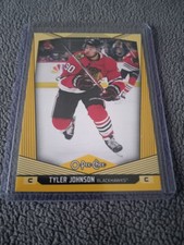 2024-25 O-Pee-Chee Tyler Johnson #199 - Yellow Border - Chicago Blackhawks