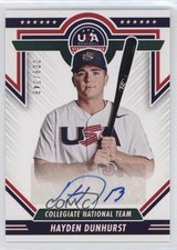 2022 Panini USA Baseball Stars & Stripes Blue Ink /349 Hayden Dunhurst Auto 0i4k