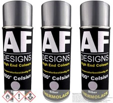 Thermolack silber Spray 3 Spraydosen Ofenlack Auspufflack Hitzebest. 800 °C 400m