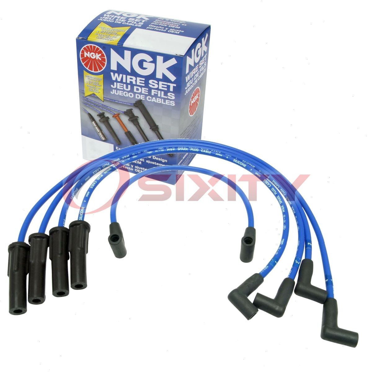 1 pc NGK Spark Plug Wire Set for 1983-1986 Mercury Capri 2.3L L4 - Engine jk