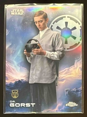 2025 Topps Non-Sport Chrome Star Wars Dr. Gorst Rainbow Refractor #34
