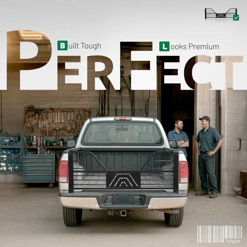 Fits Ford F-150/F250 SD/F350 SD 1987-1997 Rear Wheel Vented Tailgate Steel - Image 3 of 4