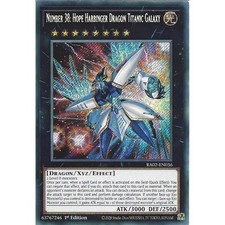 RA02-EN036 Number 38: Hope Harbinger Dragon Titanic Galaxy : Secret Rare :YuGiOh
