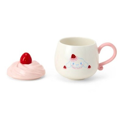 NEU! Sanrio Cinnamoroll Becher 290ml - Strawberry Whip Cake Design mit Deckel