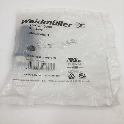 New 1PC For Weidmuller 1807230000 SAIB-4/9 plug Free Shipping