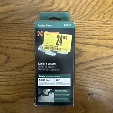 Curt 80031 Safety Chain Class III 5000 lb Load Cap 48"Length 1/4" Link Diameter