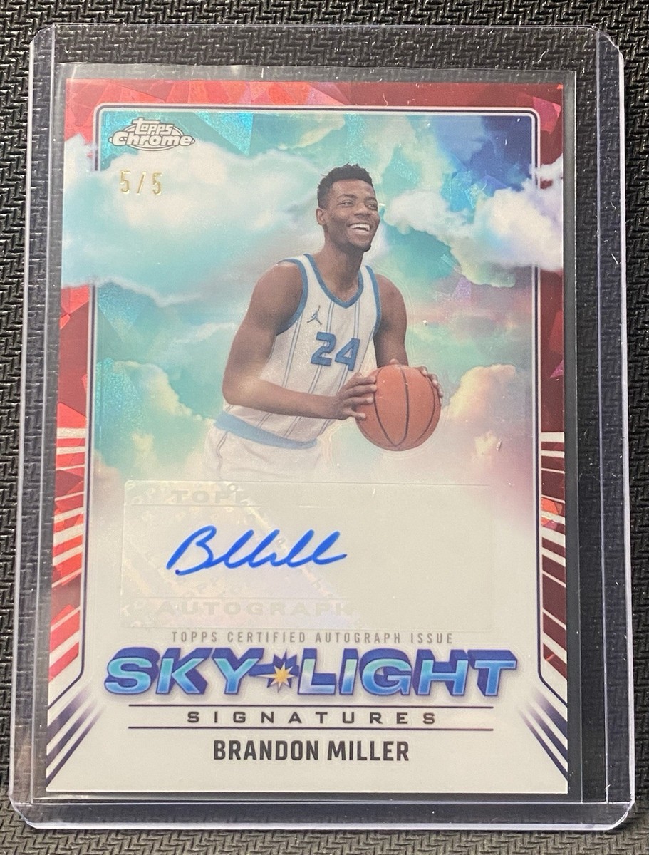 TOPPS CHROME 2024-25 Sky-Light Signatures Autograph Brandon Miller