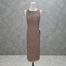 Mac Duggal Sequin Cocktail Dress Size 4 Glam Elegant Formal NYE Party Bling