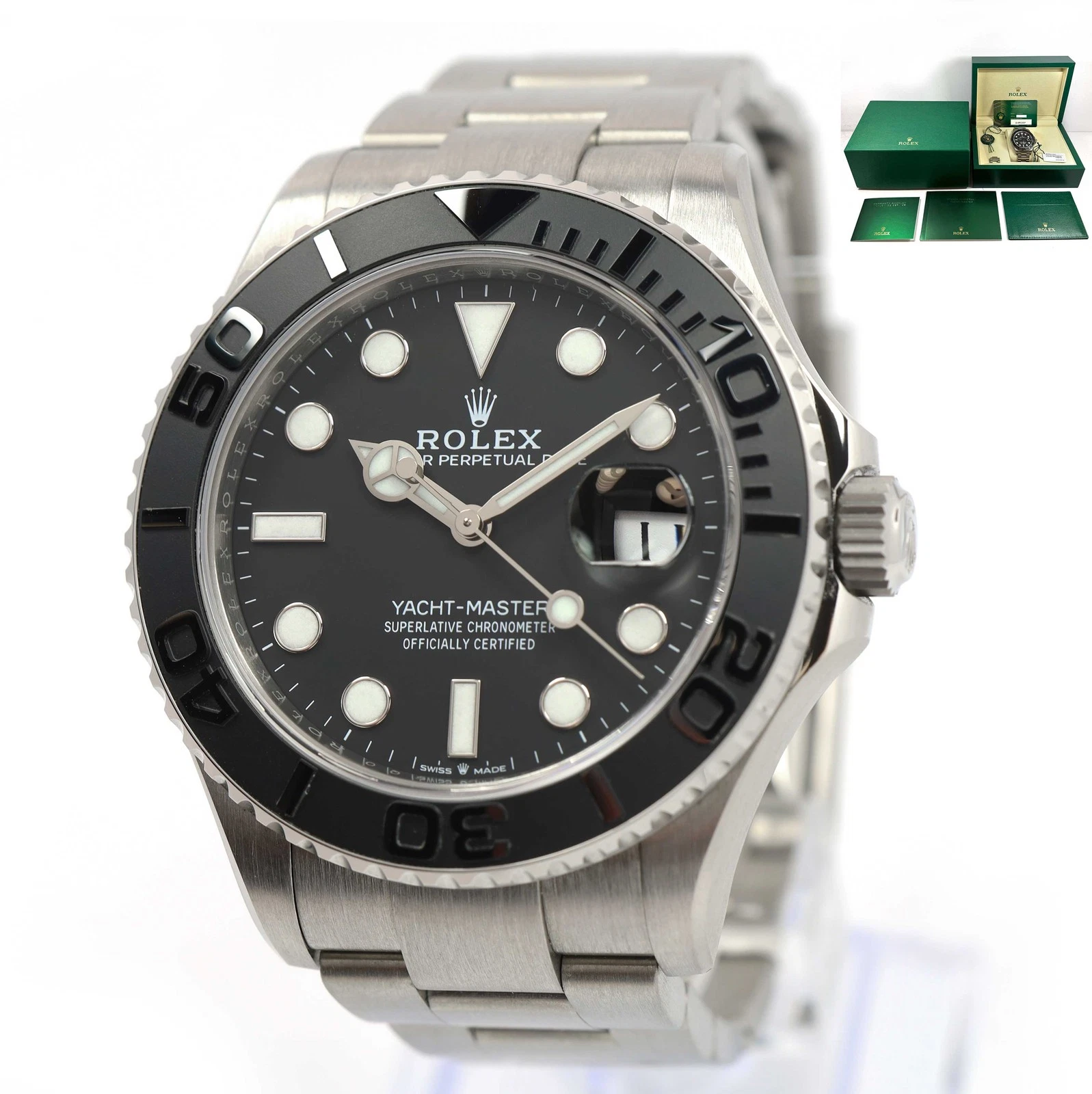 2025 Rolex Yacht-Master 226627 42MM Black Dial Titanium Box Papers