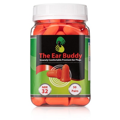 The Ear Buddy Premium Soft Foam Ear Plugs, Best Noise Cancelling Earplugs For