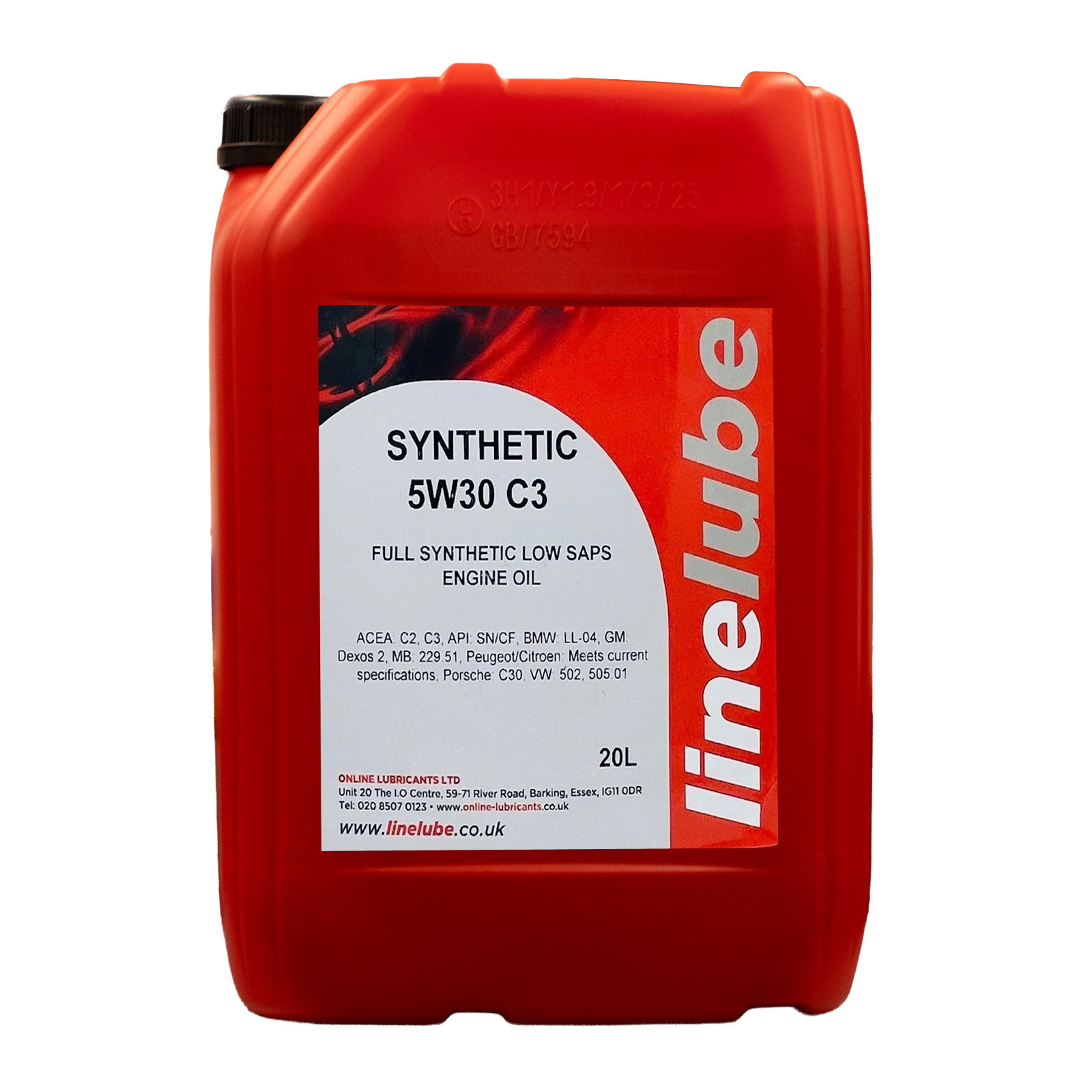 20L Linelube Longlife 5W-30 ACEA C3 Fully Synthetic Engine Oil - 20 Litres