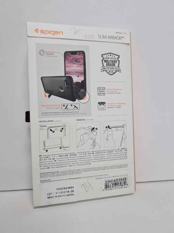 Spigen Google Pixel 3 XL Slim Armor Back Case - Gunmetal - Image 2 of 2
